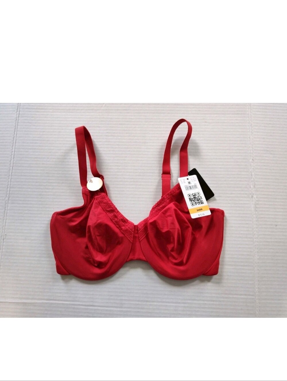 Wacoal Perfect Primer Full Coverage Underwire Bra Size 34DD Red